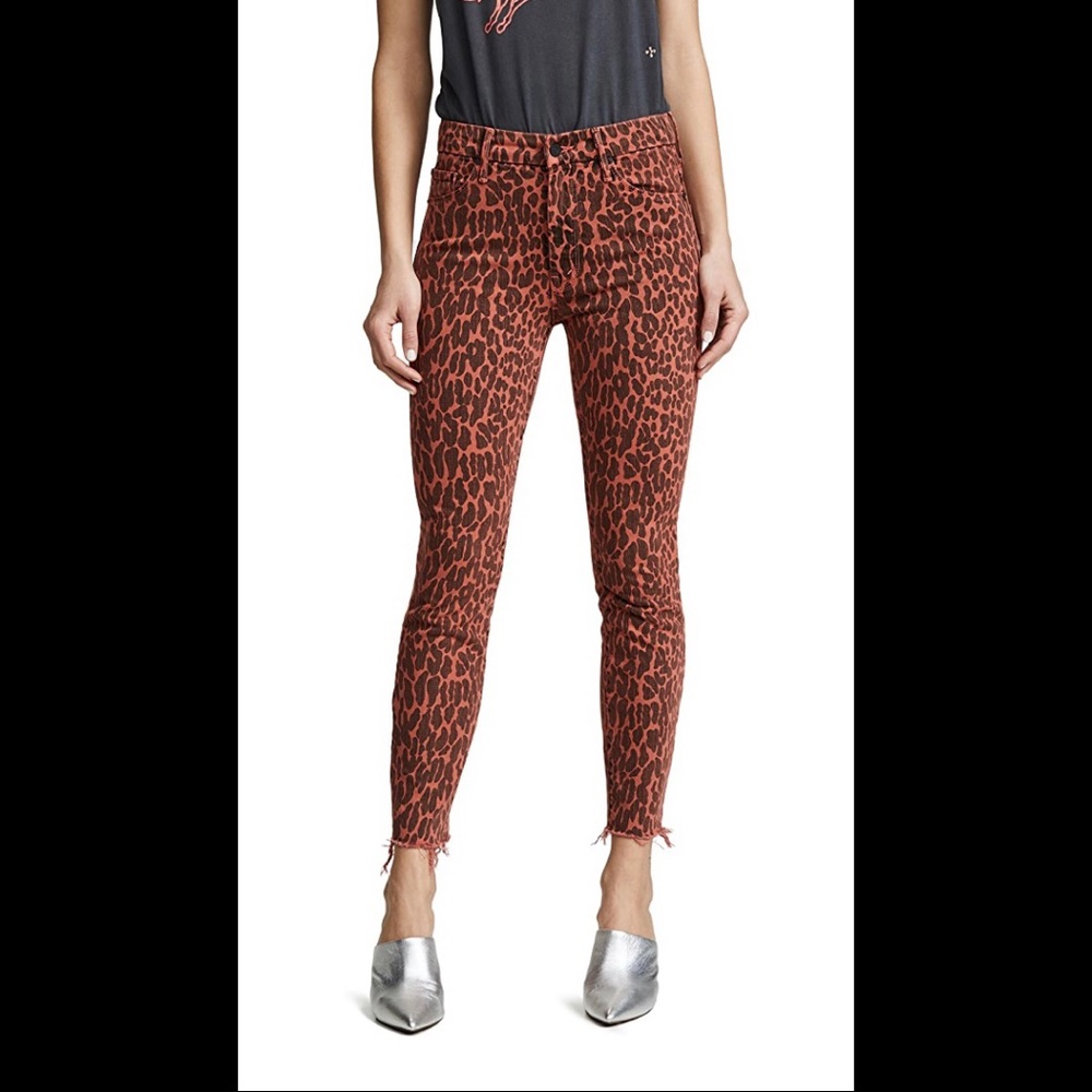 Mother Animal Attraction High Waisted Looker Ankle